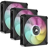 Ventilateur RGB à lévitation magnétique CORSAIR ML120 RGB ELITE 120 mm avec technologie AirGuide, lot de trois ventilateurs a