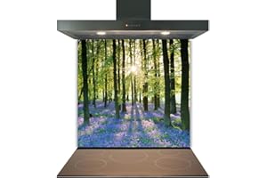 COLOUR 2 GLASS SPLASHBACKS Printed Toughened Glass Splashback for Kitchen, Tempered Heat Resistant Glass Splashbacks for Cookers (Design 2016, 60 x 70cm)