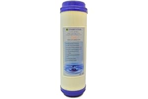 Finerfilters 10" GAC Activated Carbon Filter Water Cartridge for Reverse Osmosis, Drinking Water Or Koi Pond Dechlorinator (1)
