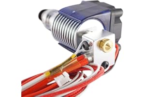 3D FREUNDE V6 Hot-End Kit: todo metal + cabeza de J de teflón Bowden 0.4mm Boquilla de teflón Ventilador PC4