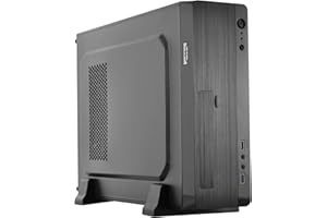 L-LINK ATX Slim PC-Gehäuse mit USB 3.0 Frontal | Netzteil 500 W | PC-Tower mit elegantem und langlebigem Design | Kompaktes Computergehäuse Modell: Magna