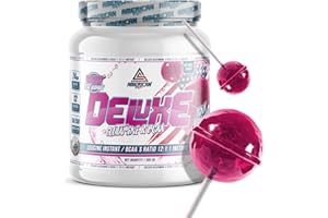 AS American Suplement | BCAA'S avec Glutamine Deluxe | Aide à Éviter le Catabolisme | BCAA Poudre pour la Recuperation Musculaire | Améliore les Performances | Sans Sucre (550, Lollipop)