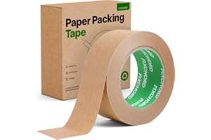 FIXCHORD Miljövänlig Förpackningstejp Kraftpapper 48mm x 50m