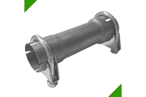 FRÖSCHL AUTOZUBEHÖR 200mm Rohr Reduzierstück 40mm auf 43mm Auspuff Adapter inkl 2 Schellen Reduktion Reduzierung Verbindungsstück Rohrverbinder Klemmstück Reduzierverbinder Abgasanlage Rohrreduzierung