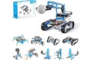 Makeblock mBot Ultimate Robot Transformable 10 en 1, Juguete STEM, Más de 160 piezas Módulos Mecánicos, Placa Base MegaPi, Robot Programable Control Remoto Compatible con Arduino y Scratch