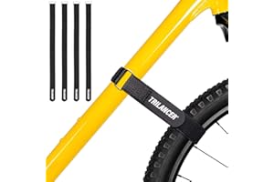 Trilancer Cinghie di Fissaggio per Portabici – Set da 4 Fascette Portabici Regolabili con Chiusura a Strappo – Cinghie Ferma Bici per Trasporto in Auto o Montaggio a Parete (65 x 3,8 cm(4 Pezzi))