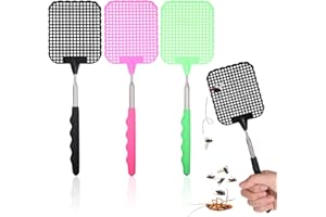 YUWJOOWEE 3 Stück Fliegenklatschen, Ausziehbar Mückenschutz Insektenklatsche Klatsche, Swat Mückenschutz für Fliegen, Mücken und Insekten, Schädlingsbekämpfung