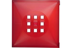 DEKAFORM Designer Regaltür als Fach-Einsatz, Regalsysteme mit Mass ca. 33,6cm x 33,6cm, Tür für IKEA Regal Expedit Kallax Nornäs - Würfel Flexi - XXXL Lutz - Quelle Raumteiler -Variation in (Rot)