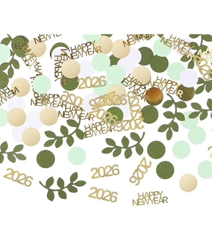 Confettis Dorés "Happy New Year 2026" - Lot De 100 Pièces, 4-5 Cm, Pour Décoration De Table Du Nouvel An, Fêtes Et Célébrations