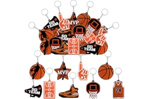 MEIYIFAN Portachiavi Basket Sport Portachiavi Pallacanestro Festa di Compleanno Bomboniere Regali