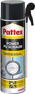 Pattex Power PU Schaum Universal, Hochleistungs-Montageschaum zur Wärmedämmung & Isolierung ...