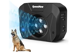 BUBBACARE Urządzenie zapobiegające szczekaniu dla psów w pomieszczeniach, 4 nadajniki ultradźwiękowe urządzenia odstraszające szczekanie psów, urządzenie zatrzymujące szczekanie psa, 3 tryby urządzenie