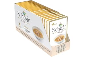 Schesir Cat Soup Wilder Lot de 20 sachets de 85 g de Nourriture pour Chat