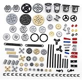 CXWK Engineering Parts Set, Construction Kit, Motor Technology, Gears, Clamping Blocks, Joining Parts, Technique Compatible