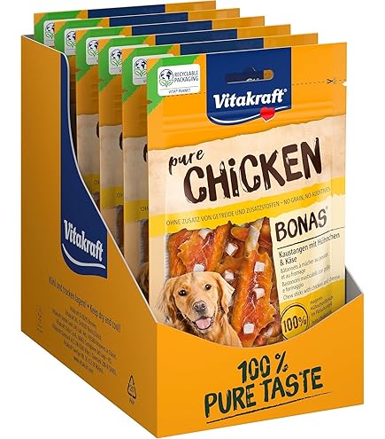 Friandises Dentaires Pour Chien Vitakraft - Bâtonnets Au Poulet Pour Soin Buccal Et Hygiène Des Dents, Sans Sucre Ajouté