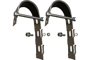 KLARBEIT Solar Halterung Balkonkraftwerk Befestigung- Balcony Round I Edelstahl Solarpanel Halterung für Solarmodule I Befestigung für Balkonkraftwerk Halterung Balkongeländer I Befestigung Solarmodul