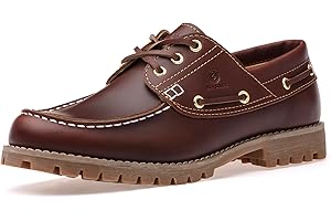SL-Saint Hecho a Mano Hombre Clásico Barco Zapatos Moc Toe Náuticos Cordones Piel Plena Flor Cómodo Moda