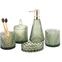 Set Accessori Bagno Paris Botanique – Portasapone, Dispenser, Bicchiere E Portaspazzolino In Resina - 3