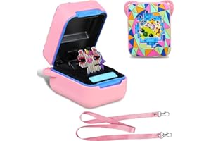BOVKE Caso de Cubierta de Silicona para Juguete Interactivo Bitzee Magicals con 20 Caracteres Dentro, Manga Protectora de Piel de Mascota Digital Bitzee Magicals para Juguetes de niños Mascotas, Rosa