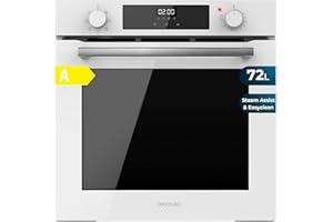 Cecotec Four Multifonction 60cm Bolero Hexa M226000 Inox A, 2800W, 72L, 7 Fonctions, Mode Grill, Grill ventilé, Mode Convection, Defrost, Base vapeur X2, Steam EasyClean, Steam Assist