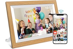 UK TECHNOLOGY LTD 【2025 Newest】Digital Photo Frame, 10.1 Inch Digital Picture Frame, Digital Picture Frame, 32GB Memory, 1280x800 LCD Touchscreen, Gifts for Women/Men, Share Via FRAMEO App