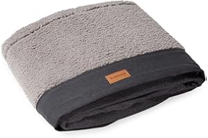 brunolie Odin - Rivestimento di Ricambio per Divanetto Odin, Lavabile, Igienico e Antiscivolo, Taglia L, Grigio