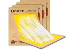 aonova Pest Sticky Pads - 4 Pack Multi-Use Sticky Board Traps for Indoor Outdoor Kitchen and Garden