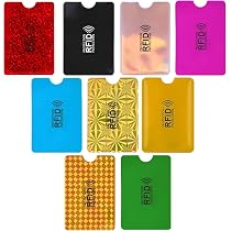4 Cartes De Blocage RFID/NFC - Protection Contre Le Vol De Données - Pour Portefeuille, Cartes Bancaires, Passeport - XIELBIS