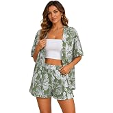 Leriya Fashion Co Ord Set for Women Stylish | Open Front Rayon Cord Set for Women | Regular Fit Lightweight Breathable Matchi