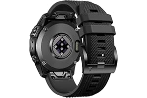 Laffav Kompatibel mit Garmin Fenix 7 Armband/Fenix 7 Pro/Fenix 6/Fenix 6 Pro Armband/Fenix 8 47mm, 22mm QuickFit Silikon Ersatz Sportarmband für Garmin Instinct 2/Epix Pro Gen 2/Forerunner 965
