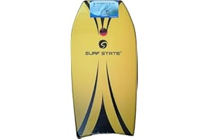 Surf State 41" EVA Slick Bodyboard Boogie Board… (Tribal, Yellow)