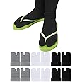 Excefore Flip Flop Socks 6 Pairs Tabi Split Toe Socks Elastic Socks for Men Boys Women