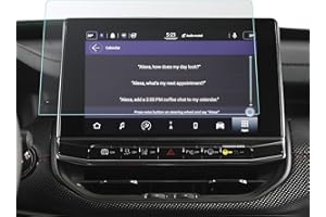 LUWU Compatibile con Jeep Compass 2021-2024 2025 Navigation Pellicola Protettiva 10,1 Pollici Compass Uconnect 5 AG Anti-Riflesso Pellicola Protettiva in Vetro Temperato, 9H Anti-Graffio