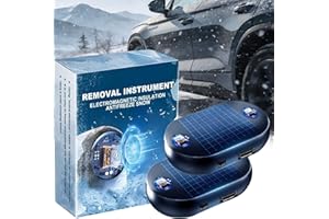 Bukbas Auto Enteiser Elektromagnetisch, 2 Stück Tragbare Auto Scheibenenteiser, Electromagnetic Car Snow Removal Device, Schnelles Enteisungs und Schneeräumungswerkzeug für Windschutzscheibe