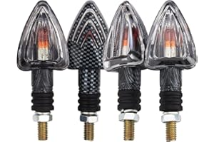 Discoball Universal Motorbike Indicators, 3W Amber 12V DC Waterproof Turn Signals for Motorcycle Scooter Quad Cruiser Off Road