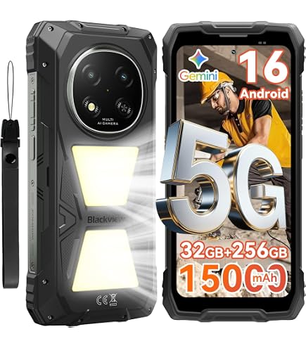 CUBOT Kingkong ACE 5 Smartphone Rugged – Android 16, 20GB RAM+256GB, Batteria 10200mAh, Schermo 6.74" 120Hz, 48MP, IP68, Luce Da Campeggio