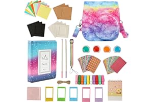 ZUIKAKU 13 in 1 Mini 12 Zubehör Kompatibel mit Fujifilm Instax Mini 12 Sofortbildkamera. (Regenbogen)