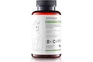 animaux Nutrients for Cats – 120 Kautabletten – Vitamine für Katzen, Unterstützung für Stoffwechsel, Immunsystem, Haut & Fell, mit Vitamin B Komplex, Omega 3, Zink & mehr