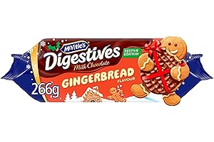 McVitie's Gingerbread Chocolate Digestive Christmas Biscuits 266 g (Pack of 1)