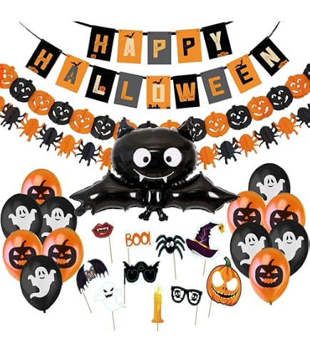 The Spooky One - Ghirlanda da appendere a tema Halloween rosa e nero con pipistrelli e ragni a tema Halloween decorazioni per feste di primo compleanno