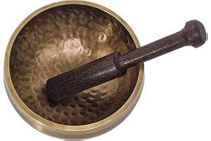 THE ISMA Master Healing Singing Bowl, Meditation Bowl, Nepalese Handmade Bowls with Cushion and Stick (8.5cm)
