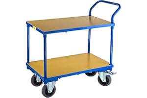 ADB BETRIEBSEINRICHTUNGEN GMBH ADB Transportwagen Auswahl Etagenwagen Plattformwagen mit Wänden Handwagen, Wagenauswahl:2 Etagen