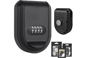 HAHAGO Schlüsseltresor mit Zahlencode, Wasserdichter Schlüsselsafe, Magnetisch Schlüsselbox, Schlüsseltresor Außen mit wasserdichte Tasche, Schlüsselkasten für Ersatz Hau Schlüssel, Garagen, Schule, büro