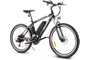 ‎ANCHEER ANCHEER 26 Zoll E Bike, Elektrofahrräder für Damen und Herren, Electric Bike mit 36V 10.4Ah Batterie, 3 Modus, 250W Motor & 45NM, up to 100km