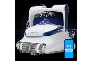 Dolphin Sigma Robotic Pool Cleaner with Wi-Fi, Gyroscope, and Massive Top-Load Cartridge Ultra-Fine and Standard Filters, Ideal for Pools up to 50 Feet