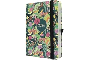 Finocam - Agenda 2024 Mínimal Design 1 Día Página Enero 2024 - Diciembre 2024 (12 meses) Selva Español