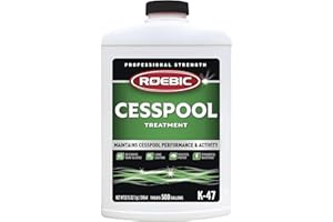 Roebic K-47-4 K-47-Q-Tratamiento de pozo negro que evita la obstrucción y la acumulación, bacterias exclusivas digiere el papel y destruye el lodo, 32 onzas, sin información