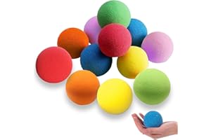 BbiuRer 12 Stück Styroporkugeln, 6CM, Styroporkugeln zum basteln, Softbälle für sicheren Indoor-Spielzeugspaß - Lebendige Bälle Einzigartige Geburtstagsgeschenke für Jungen und Mädchen