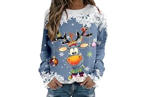 HAOHON Weihnachtspullover Damen Weiß Weihnachten Pullover Katze Alkohol Weihnachspullis XXL mit Glitzer Fleece Christmas Sweater Damen Weihnachts Tshirt Sweatshirt Xmas Pulli Shirt Weihnachts Hoodie