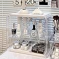 EPEDIC Acrylic Transparent Storage Box Perfume Cosmetic Storage Box Bedroom Dressing Table Display Cabinet Lipstick Skin Care Product Shelf (transparent)
